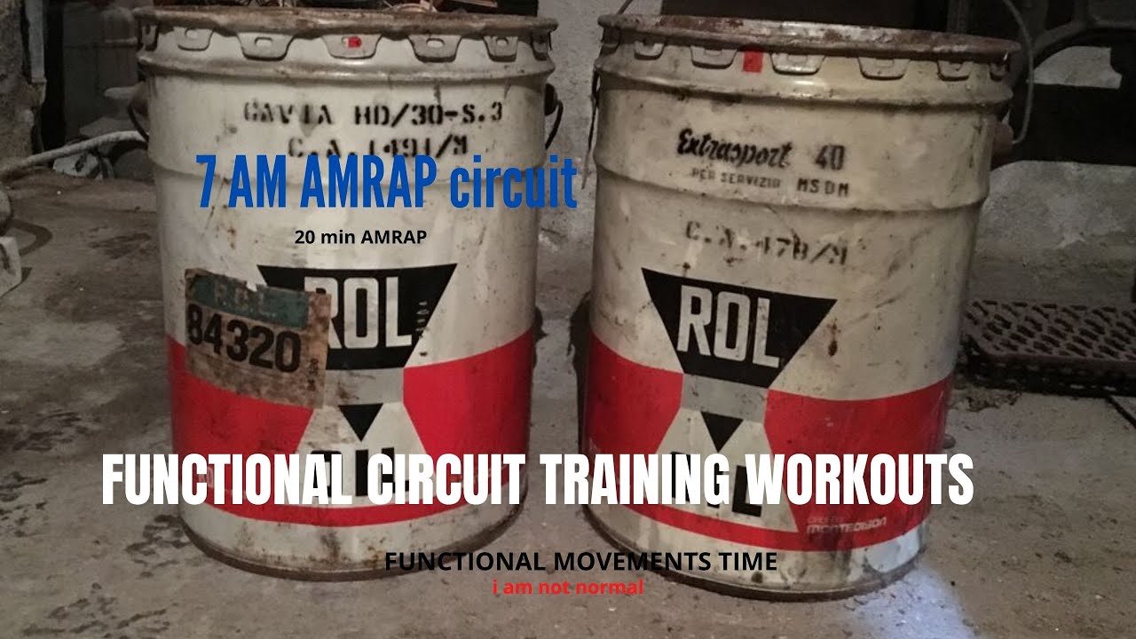 FUNCTIONAL TRAINING - 7 AM AMRAP Circuit - YouTube