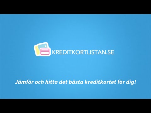 KREDITKORTLISTAN.SE - Hitta bästa kreditkortet för dig