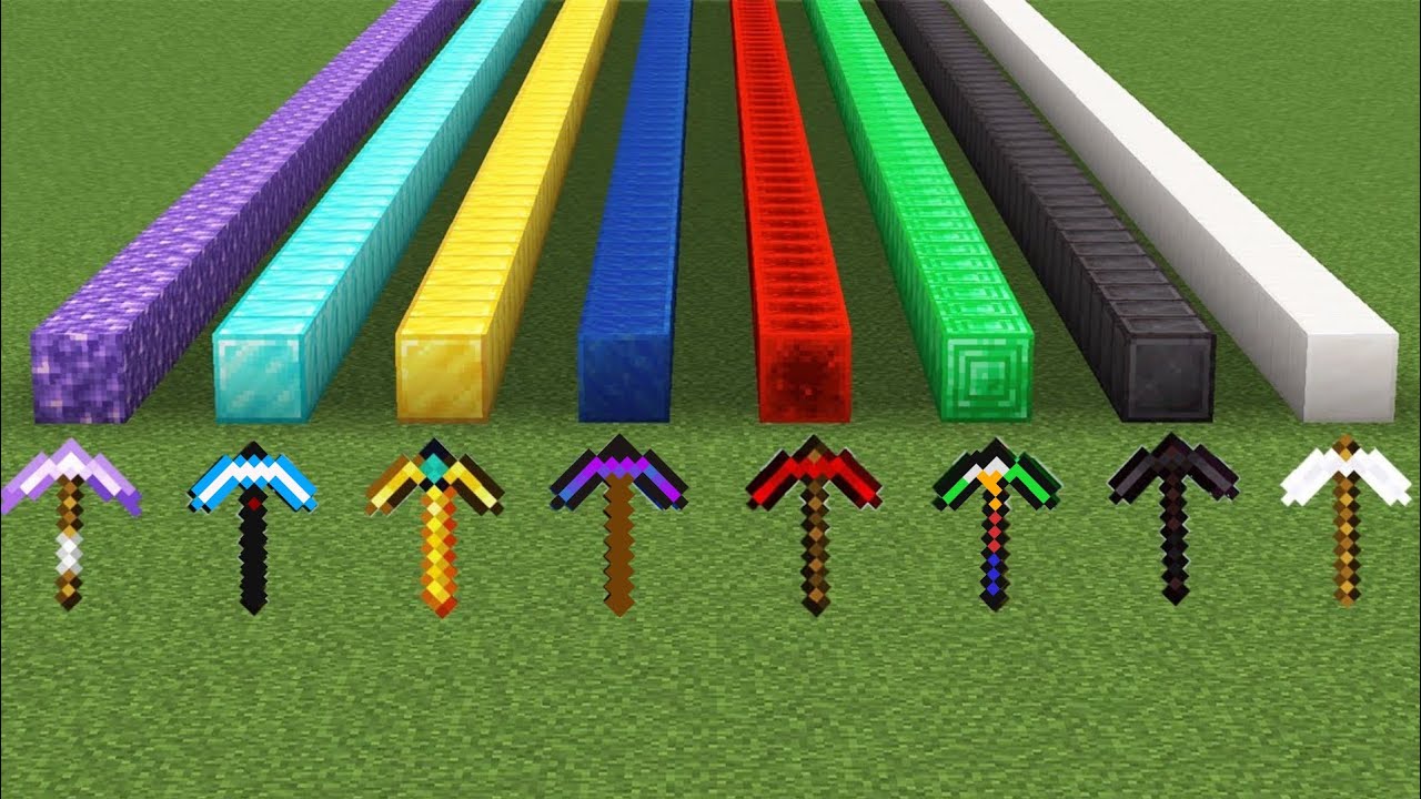 Minecraft Pickaxe Color which pickaxe is faster in minecraft minecraft faster pickaxe ...