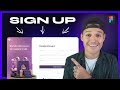 Design a signup page in figma  uiweb design tutorial