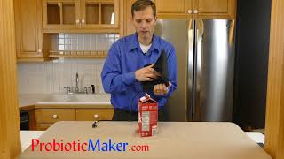 1 minute prep How to make Soy Yogurt Kefir Probiotics using Silk Soy Original