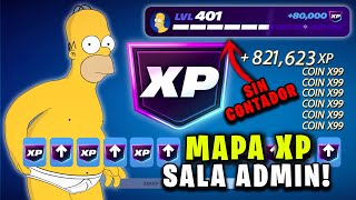 Mapa De Xp Sin Contador Sube De Nivel Rápido En Fortnite Afk Y Sala Admin