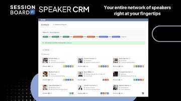Why You Need A Speaker CRM | Sessionboard