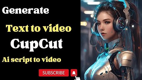 How to make free text to video on cupcut || cupcut text to video|| awais Ai tech.