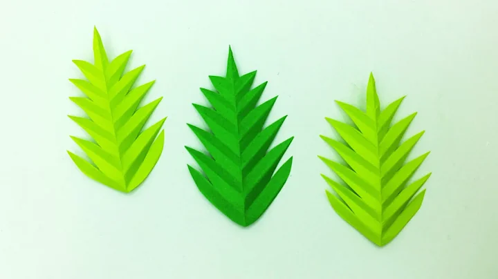Rose Paper Leaves - How to Make a Paper Rose Leaf - Paper Leaf Pattern - DIY Crafts