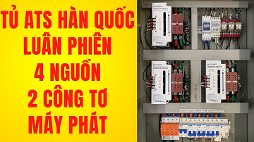 Tủ ATS luân phiên 4 nguồn vitzro hàn quốc 2 công tơ +| máy phát + acquy |Tu Dien DITICO