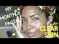 My Monthly Skincare Routine & Headwrap Tutorial