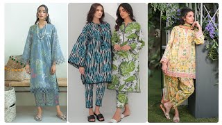 Summer New Full Printed Suits Designing Ideas