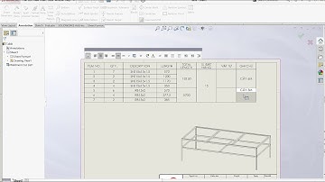 SOLIDWORKS - Hướng dẫn Tính vật tư trong Weldment Cut List
