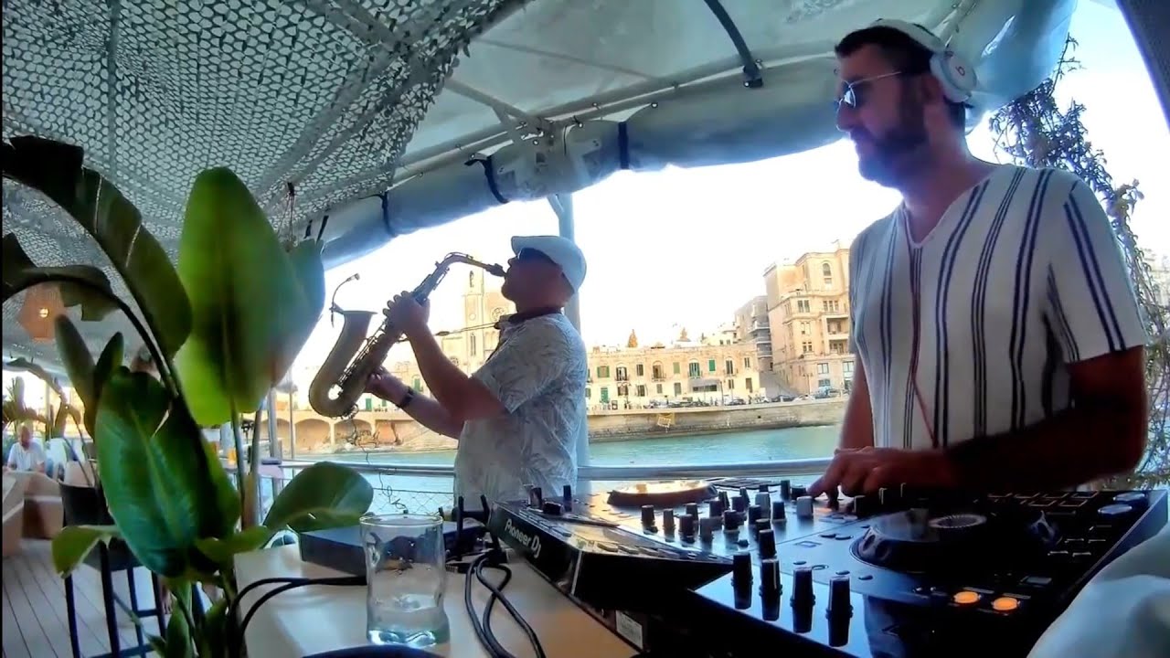 Saxophone Chillout Jazzy Deep House Dj Live Set Malta Island YouTube