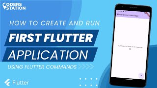 How to create and run first flutter application | Run Hello World in Flutter |Using Flutter Commands