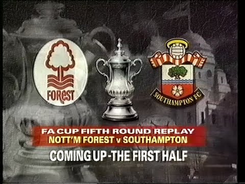 1990/91 - Nottingham Forest v Southampton (5th Round Replay - 4.3.91)