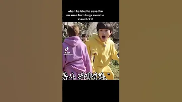 Hyeongjun Saving Seongmin From A Bug Even Tho He S Scared As Well Cravity 