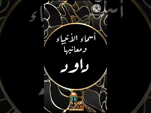 داود معنى اسم نبى الله داود أسماء الأنبياء ومعانيها اكسبلور ترند تيك توك أسماء أولاد داود