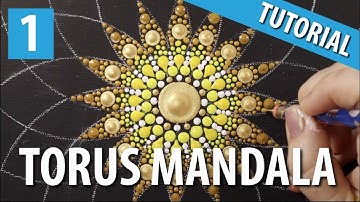 How to paint a dot mandala tutorial  - Torus Part 1