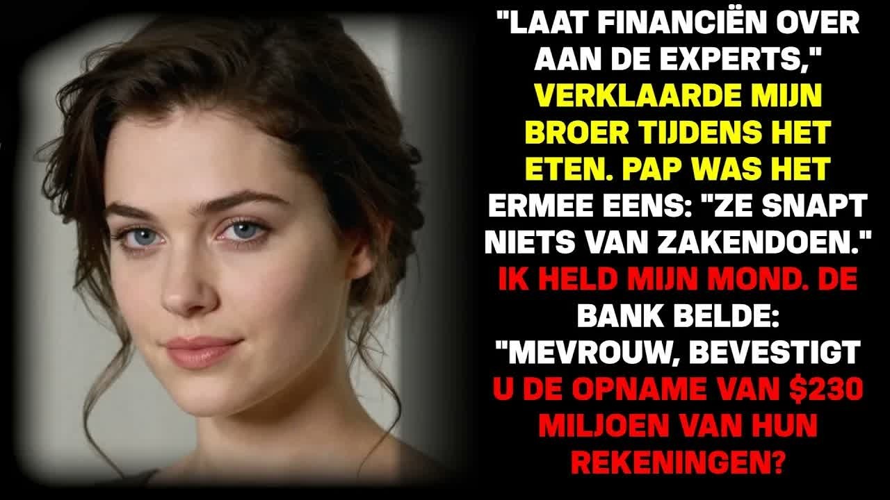 Tijdens een familiediner vertelde mijn broer David, met een glimlach, dat ik de financiën maar aan de experts moest overlaten. “Rachels taak is het schrijven van papers over wat wij doen,” zei...