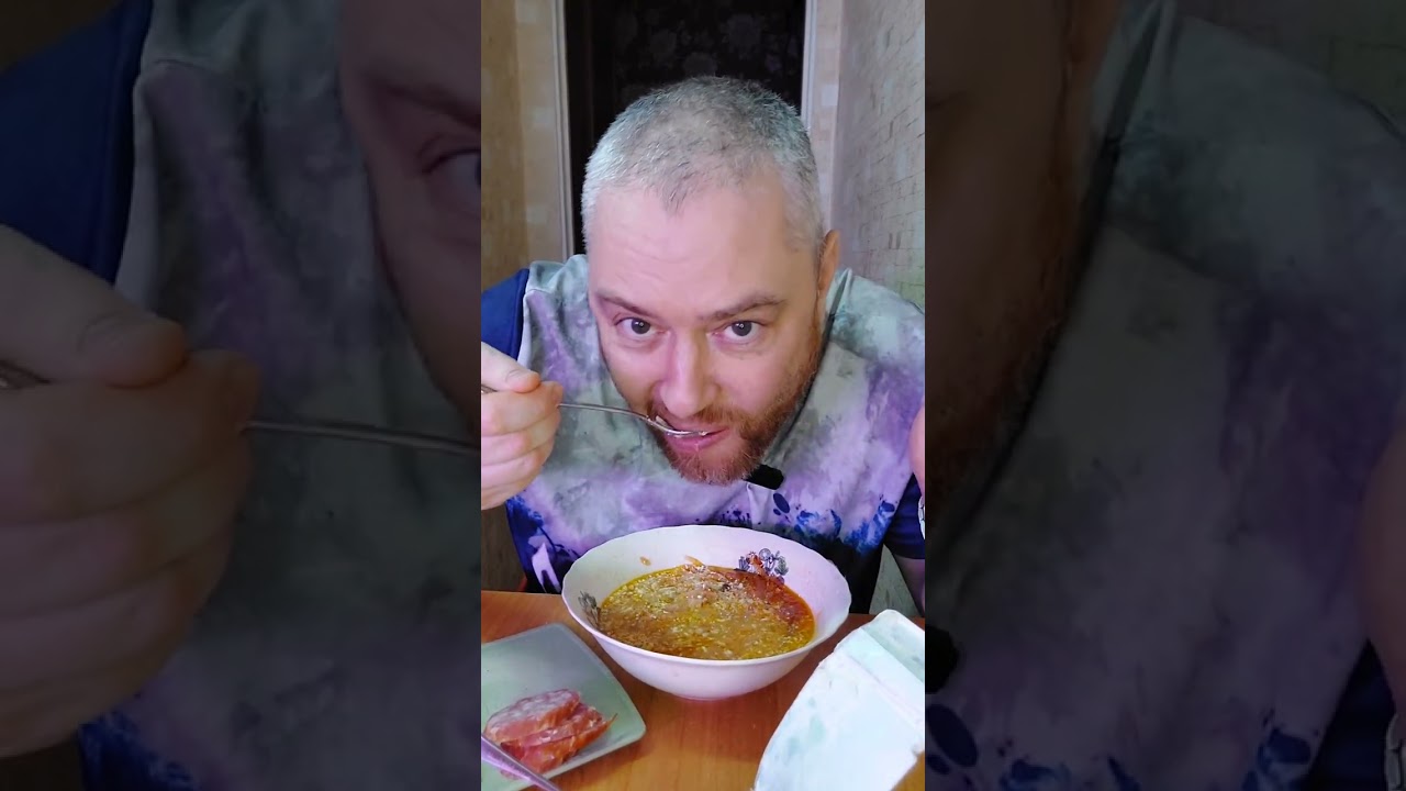 Борщ! Мукбанг, еда на камеру, борщ и планы на рыбалку на выходные.