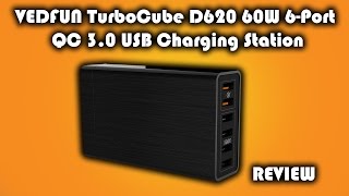 Vedfun Turbocube D620 60W 6 Port Qc 3.0 Usb Charging Station Review