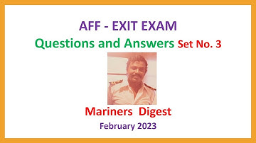 AFF - EXIT EXAM - Questions and Answers Set No. 3