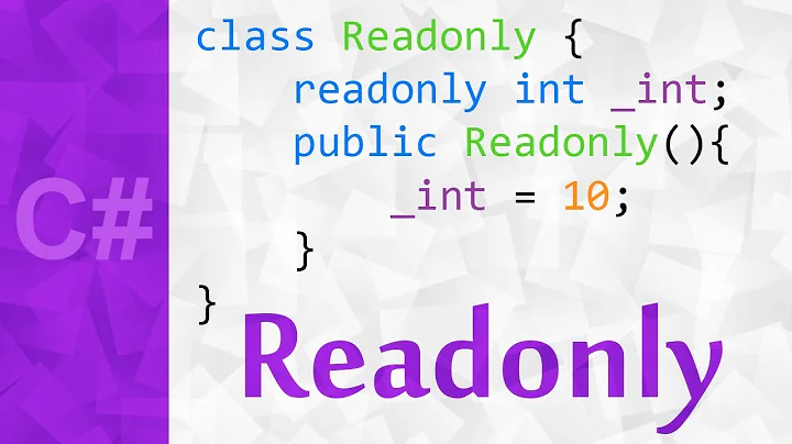 Readonly Variable in C# with Example 💻 The Readonly Keyword