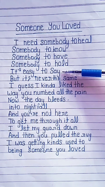 lewis capaldi someone you loved lyrics #lyrics #someoneyouloved #lewiscapaldi
