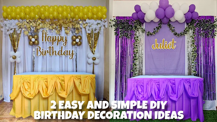 2 EASY, LOW-COST AND SIMPLE DIY BIRTHDAY PARTY DECORATION IDEAS | Rex Montalbo 
