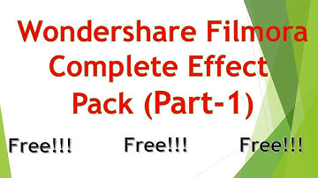 Wondershare Filmora Complete effect pack Free Stuff 4u!! Part-1