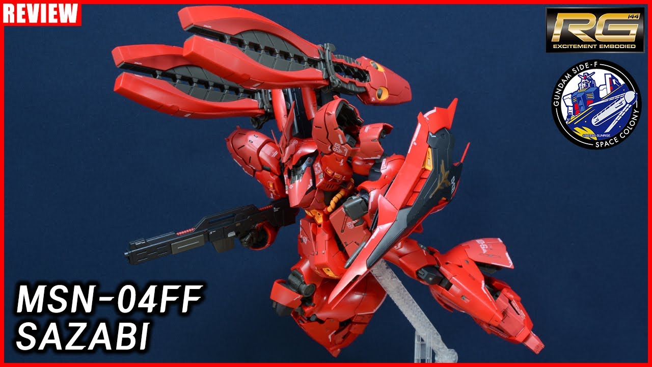 RG 1/144 MSN-04FF SAZABI [REVIEW] - YouTube