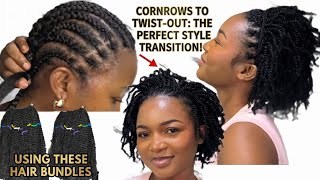 NO Scalp Strain Fluffy Twist. Beginners Hairstyle/ Natural Protective Hair growth #hair #ugcbeauty