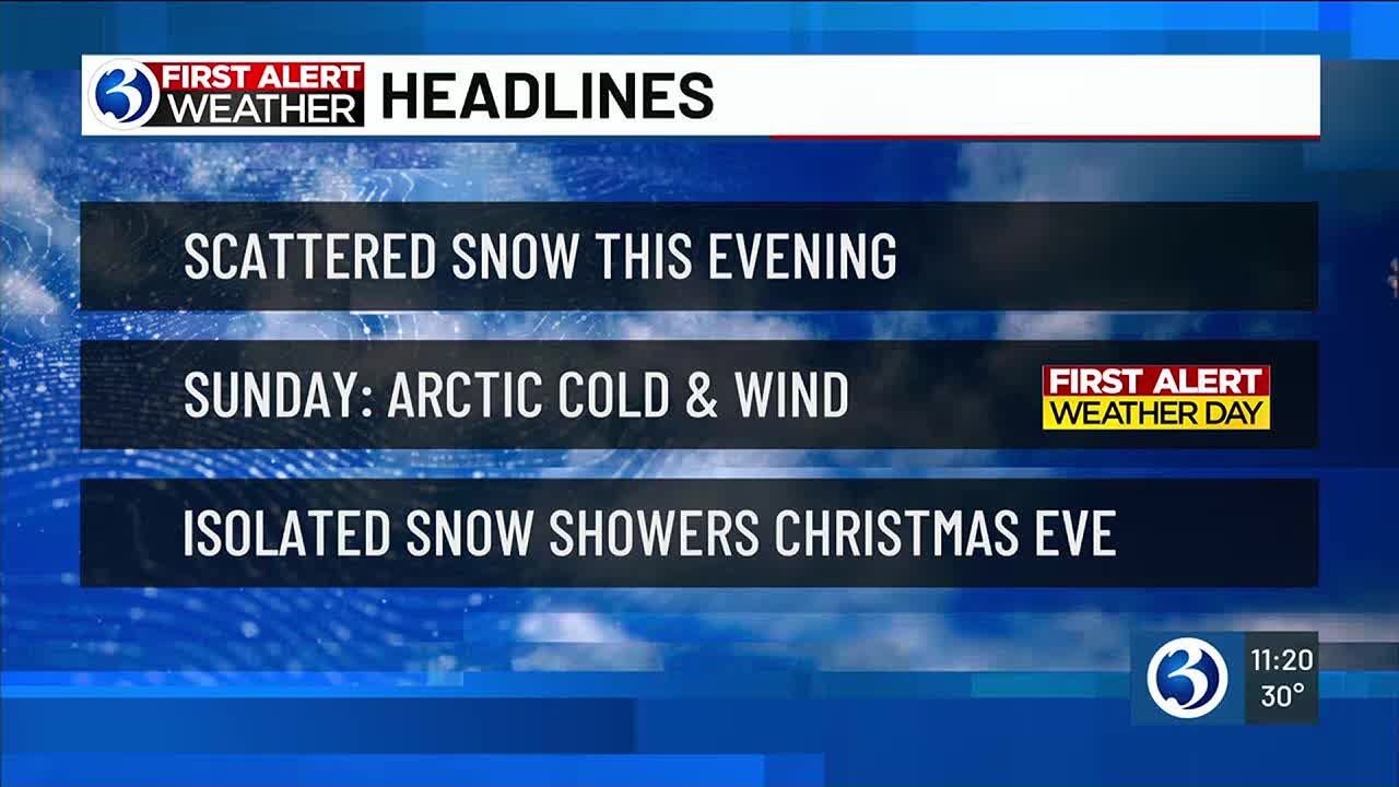 WEATHER: Morning flurries expected Saturday before first alert weather ...