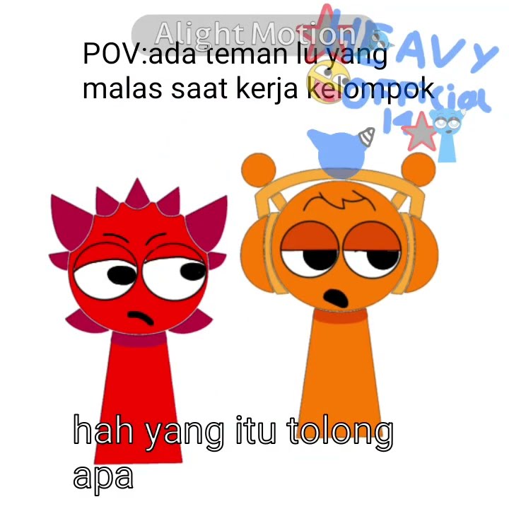 ketika ada teman lu yang malas saat kerja kelompok #sprunki #incredibox #memes