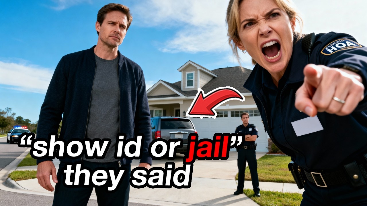 Fake “HOA Officers” Showed Up Demanding My ID… They Threatened Arrest (So I Let Them Try)!
