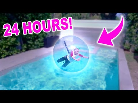 24 HOURS INSIDE A GIANT BALL!!