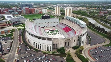 Ohio State University Graduation Drone Flight 4K - 2018