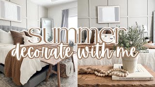 SPRING INTO SUMMER DECORATE WITH ME 2023 | Primary bedroom decor ideas