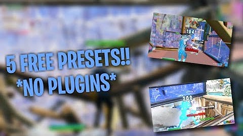 5 INSANE Presets For Your Fortnite Montage (*NO PLUGINS* Required) Davinci Resolve
