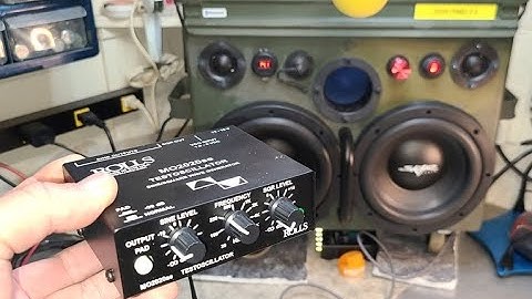 Rolls Testoscillator demo -- test tone signal generator for testing speakers/subs (no APP required)