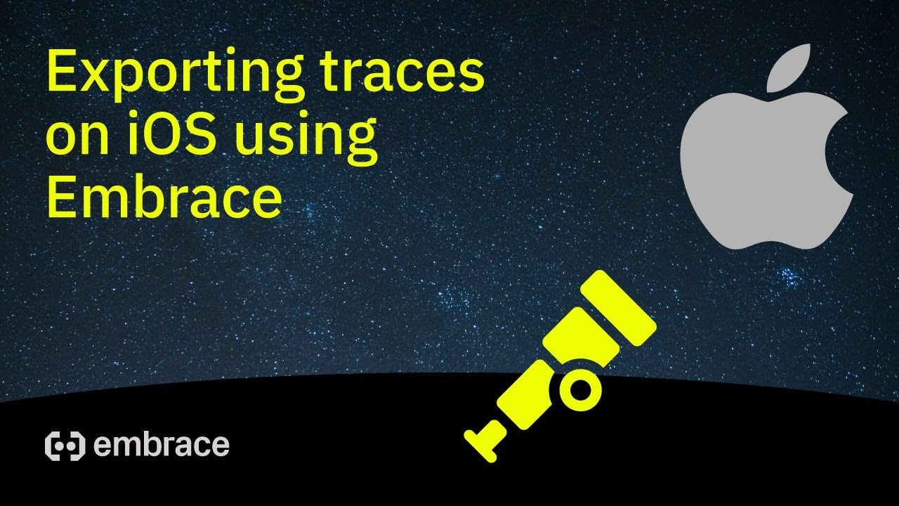 Use Embrace's iOS SDK to export OpenTelemetry Traces