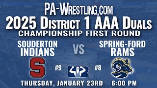 2025-01-23 Souderton at Spring-Ford (District 1-AAA duals first round)