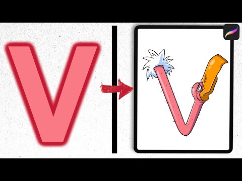 V Is For Vulture: Let's Draw The Alphabet As Animals Episode 22 // Procreate Tutorial!