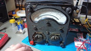 Universal Avometer 8 Mk. III, a very special unit, repair and test. Why special, look to the end.