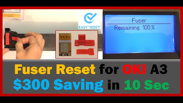 Super Easy Fuser Reset Guide for all OKI brand A3 Printers.
