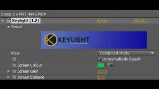 كيفية إضافة keylight إلى after effects