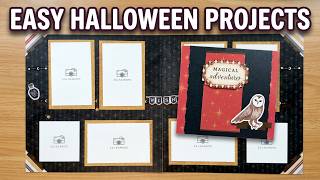 Easy Halloween Scrapbook Layout Tutorial +BONUS Card | Creative Memories Spellbound Stories