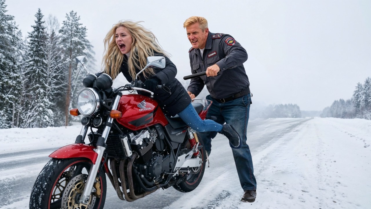 Полицейский ударил мотоциклистку… это стал его САМЫЙ БОЛЬШОЙ КОШМАР!