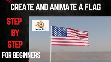 How to create and animate a flag in blender
