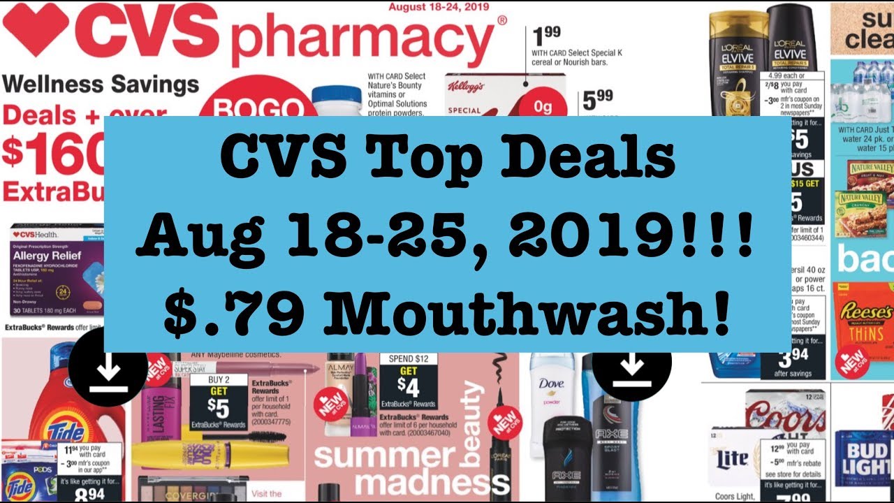 $.79 Scope, Cheap Makeup & More! CVS Extreme Couponing Top Deals|Aug 18-25th!