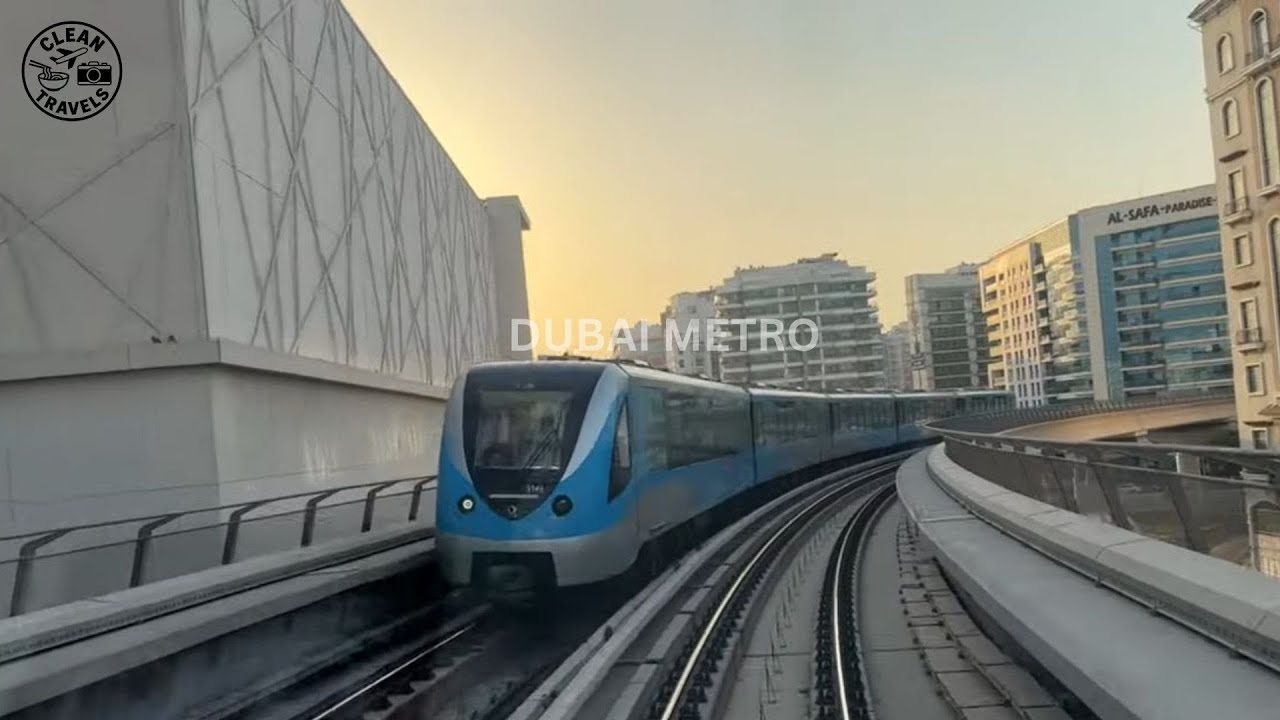 DUBAI METRO RIDE | from Al Jaddaf Metro Station going to Deira City Centre Mall | Clean Travels
