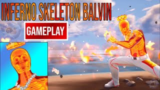 New Inferno Skeleton Balvin Skin Gameplay (J Balvin) (Fortnite Battle Royale)