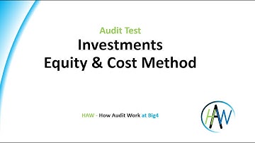 6.10 Audit test - Investments: Equity & Cost Method at Big4 - Preview
